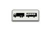 RVV Verkeersbord OB13 - Onderbord - Geldt alleen voor vrachtauto's en bussen vrachtwagens wit rechthoek  breed